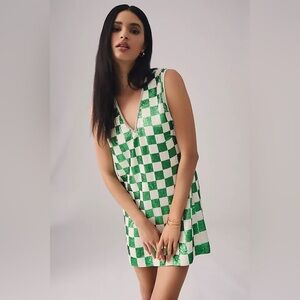 Verb by Pallavi Singhee Checkered Shift Dress size medium